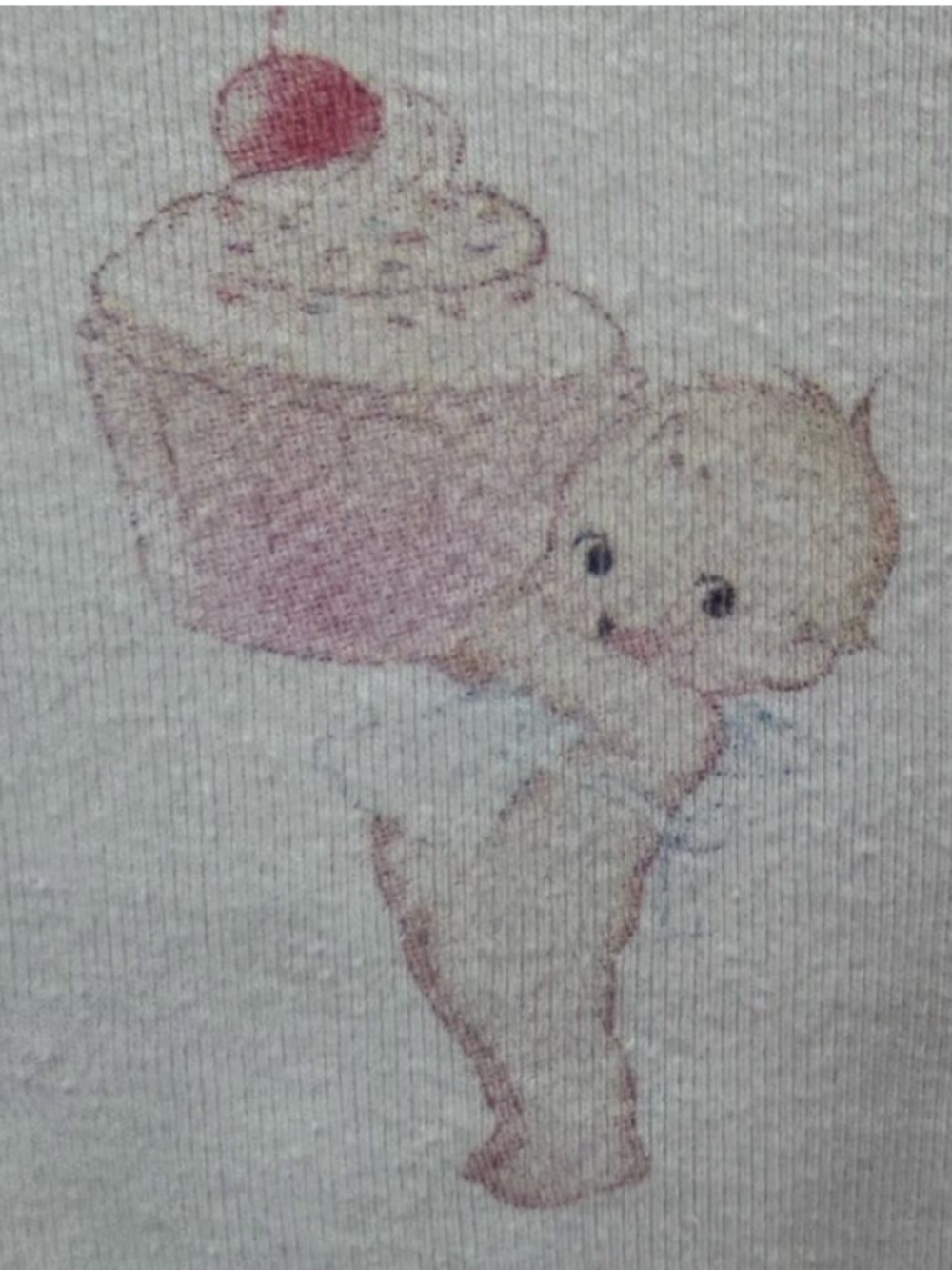 BRANDY MELVILLE John Galt Angel Cupcake Lace-Trimmed Tank Top Cute Coquette Y2K - Picture 2 of 6